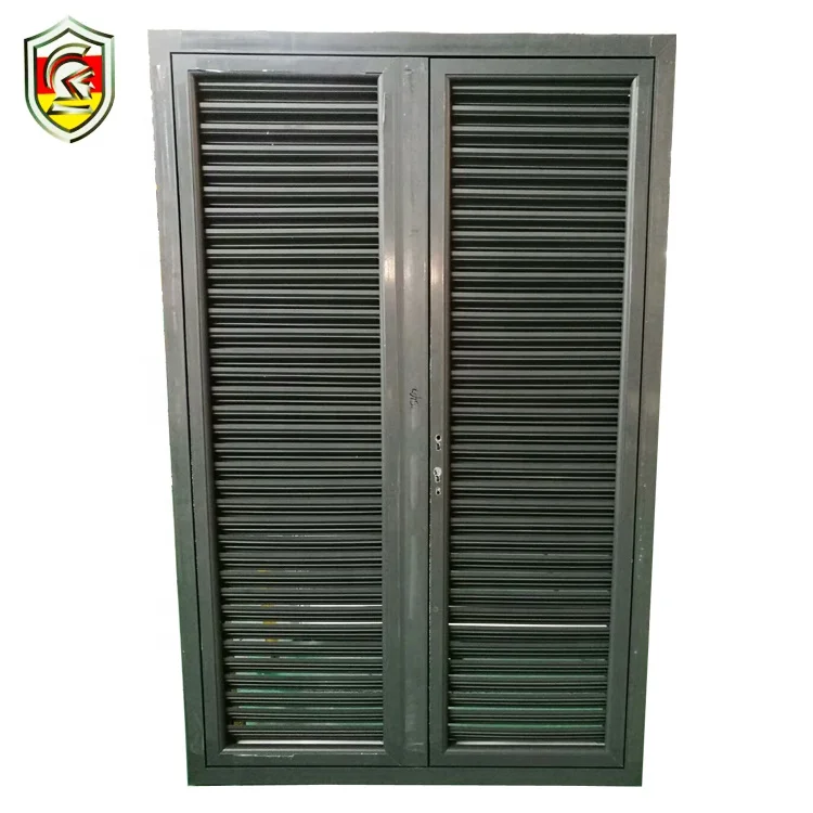 2018 Hot Sale Security Luxury Jalousie Window Shutter Aluminum Wooden Louvered windows