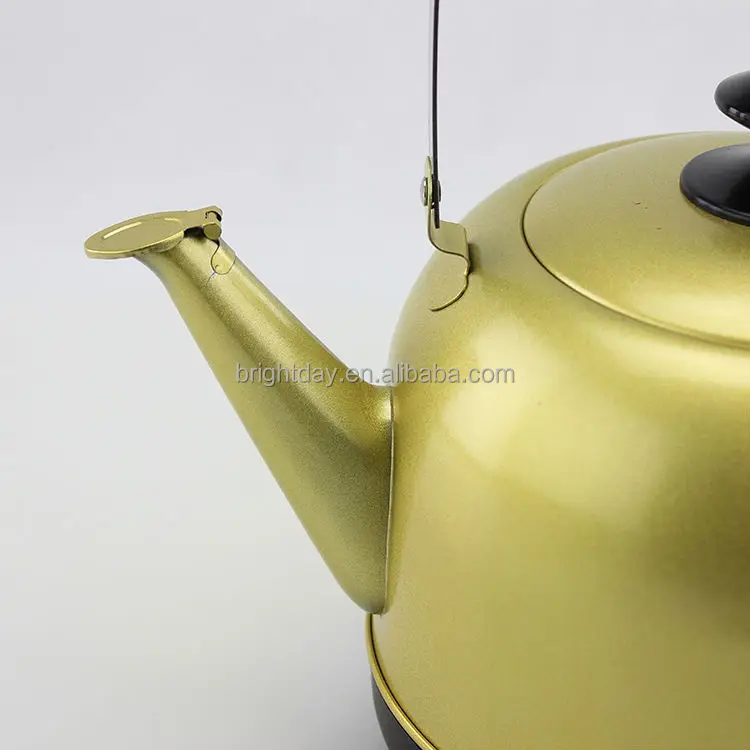 Customization stainless steel golden plated hot electric kettle hot water kettle electric tea pot