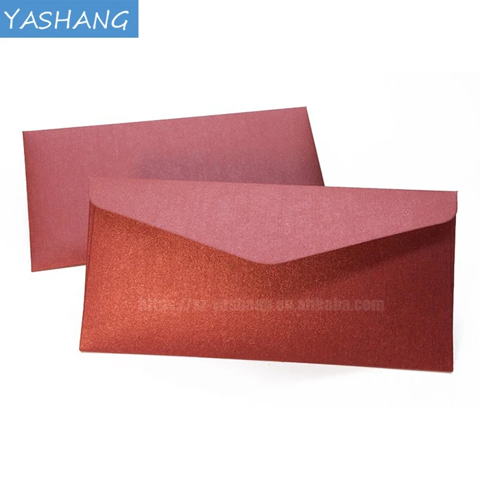Design pearl paper business invitation pocket custom Paper & Paperboard Printing business envelope