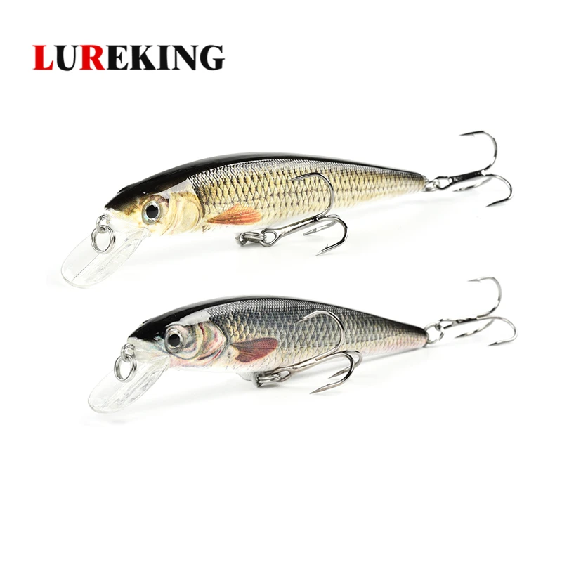 Wholesale Fishing Minnow baits with Strong Treble Hooks,  Handmade Fishing Lure Fishing Tackle