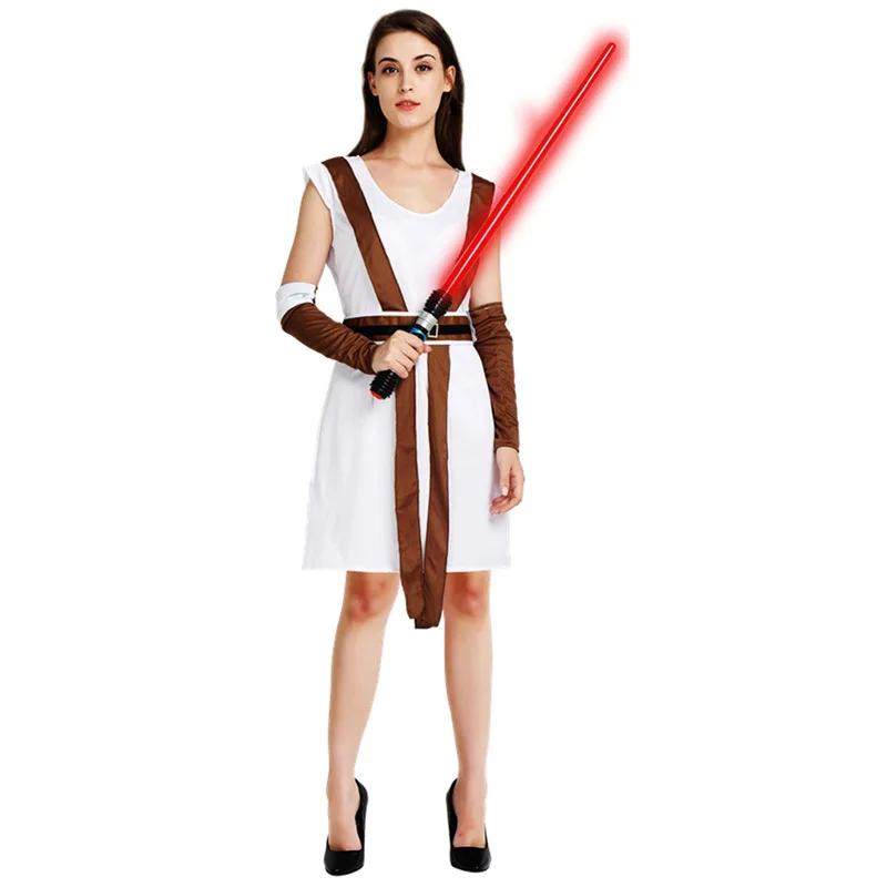 HOME brand Anime cosplay jedi knight costume for sale length 163 cm, waistline 85-120cm, chest 90-120cm