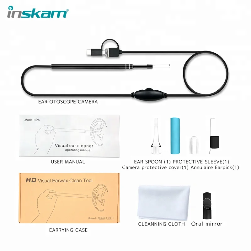 Professional custom 0.3 MP 3 in one ear cleaner electric ear wax remover cleaner