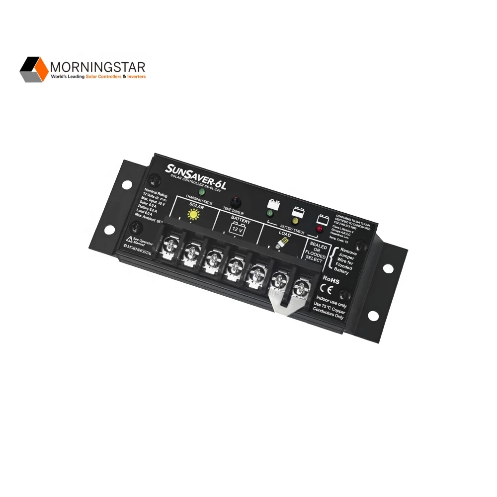 
MorningStar SunSaver SS-6-12 PMW Solar Charge Controller 6A 