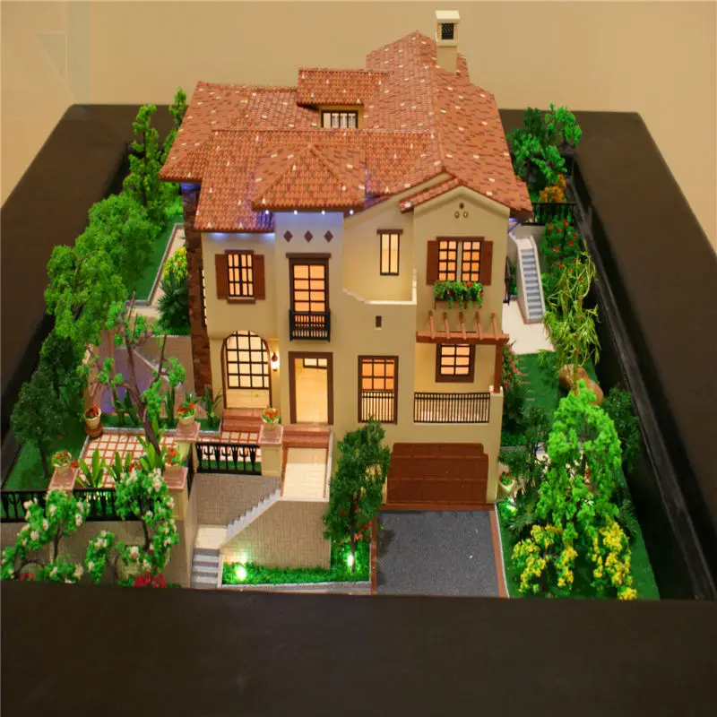 OEM&ODM  upscale apartment house 3d miniature architecture model