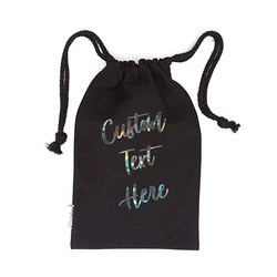 Eco friendly biodegradable cotton bags drawstring small cotton muslin pouch cotton drawstring gift bag with custom logo design