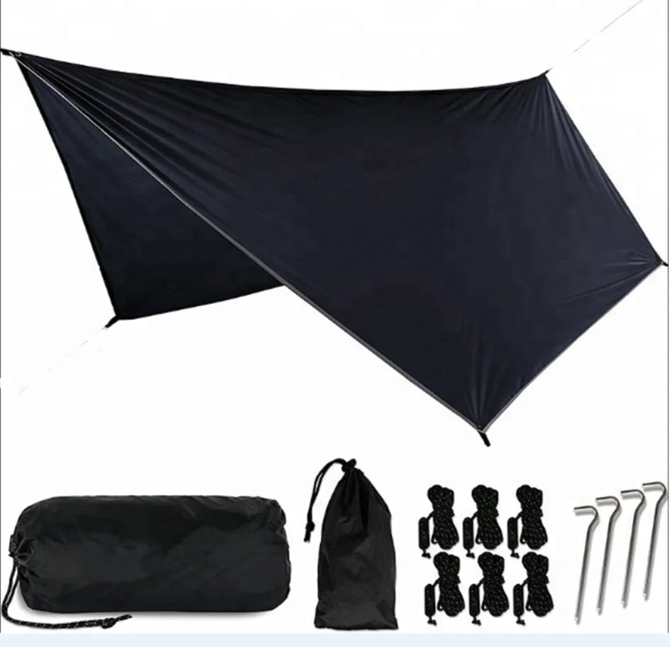 High quality Waterproof Sunshade Rain Fly Tent Shelter Hammock Tarp for Camping