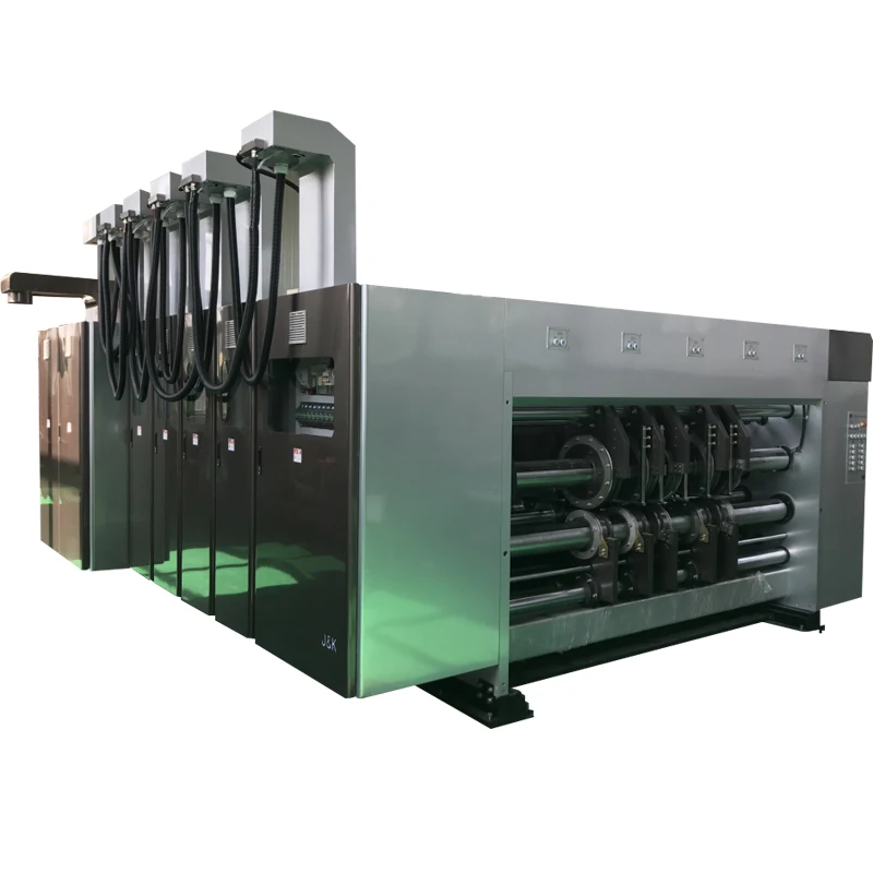 Popular Brand Automatic 4 Colors Printer Slotter Die-Cutter &Scraps Cleaner Folder Gluer Counter Ejector