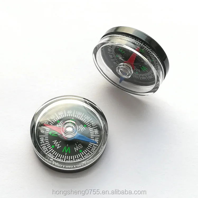 
Hot selling 30mm Round Shape Plastic Mini Pocket Compass for Kids 