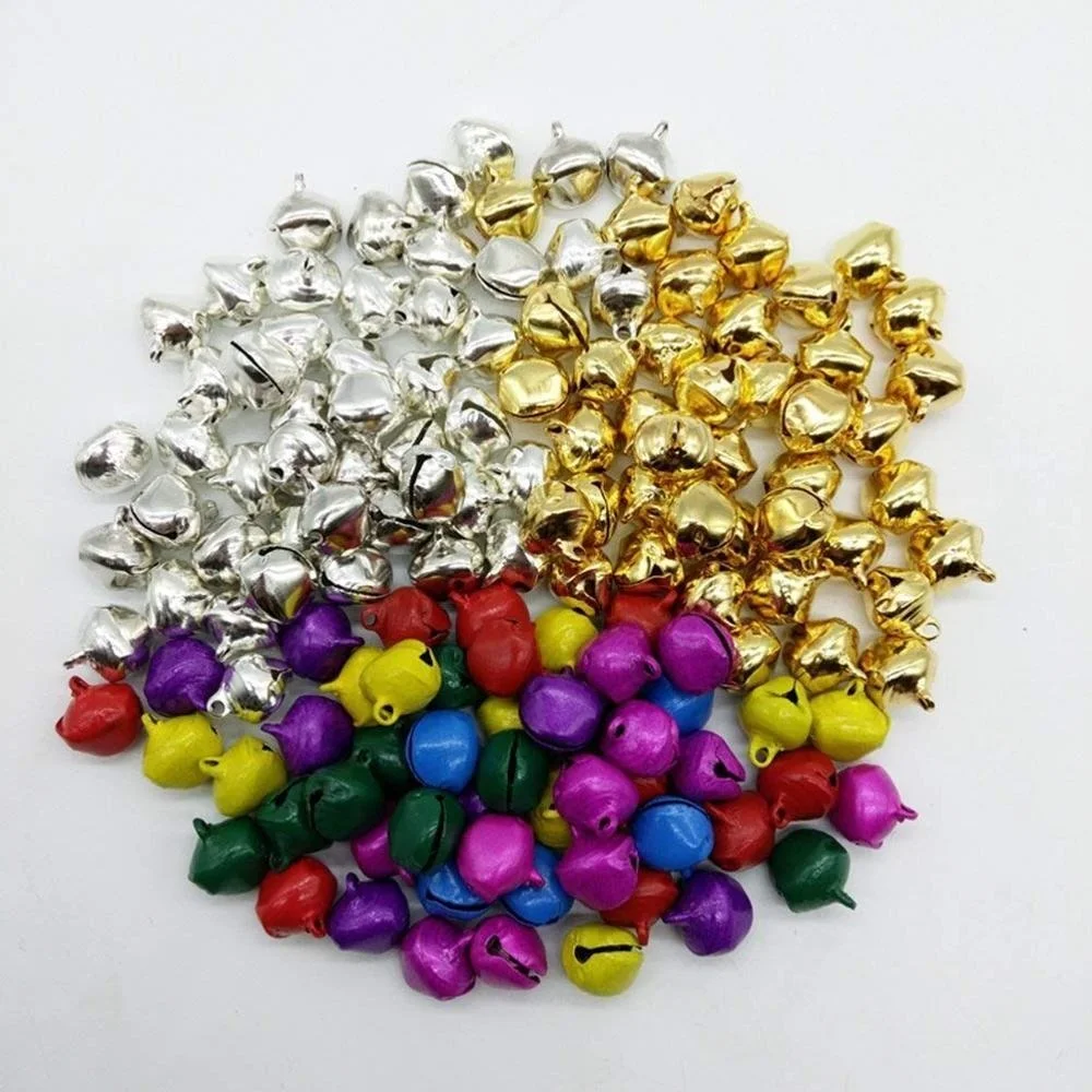 Hot Metal Jingle Bells  Christmas DIY Crafts 30pcs 3/4inch Silver Jingle Bell Metal Round Mini Bells