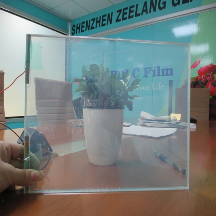 Self adhesive pdlc smart film /smartfilm with busbar mounted smart glass