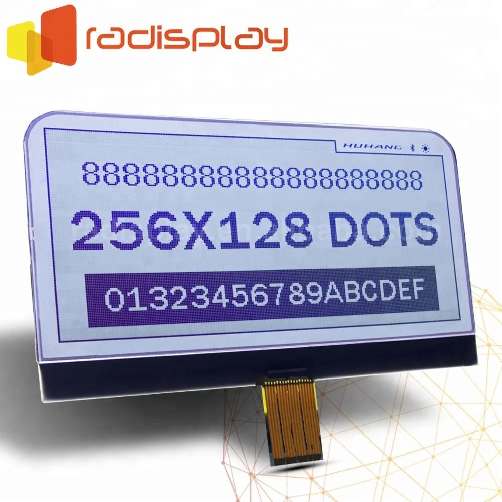 256X128 Fstn Mono Graphic Lcd Display Module