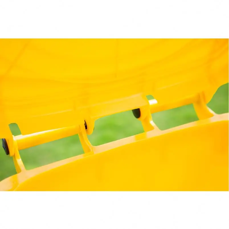 Hospital medical plastic waste container dustbin with wheel