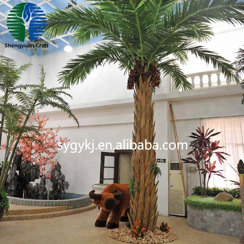 steel artificial date palm tree price plants outdoor lighting led coconut light dubai