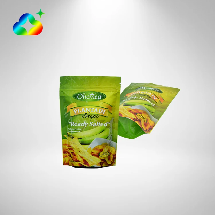 Custom Logo Printed Resealable Ziplock Aluminum Foil Mylar Stand Up Pouch Bags For Food Snack