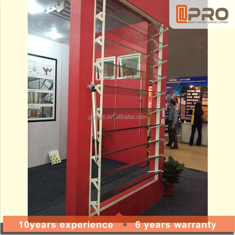 Aluminum exterior shutters sun louver exterior blinds with low price horizontal louver blinds sunshade louver shutter window