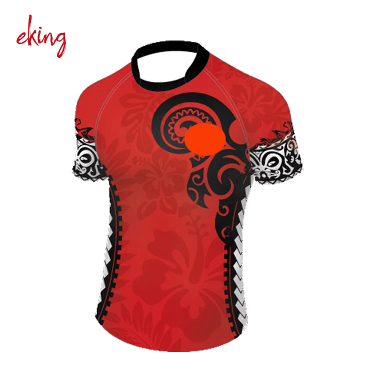Wholesale Cheap Custom Designs Sublimation Rugby Shirt Team Set Football Plain Poland Spandex Rugby Practice Jersey Uniform