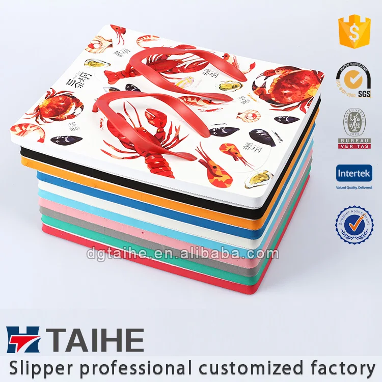 Fashion Rubber Board Slippers Blank Sublimation Flip flops