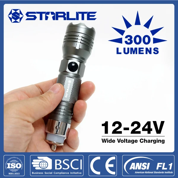 STARLITE cree led 300 люмен автомобилей мини автомобильное зарядное устройство фонарик