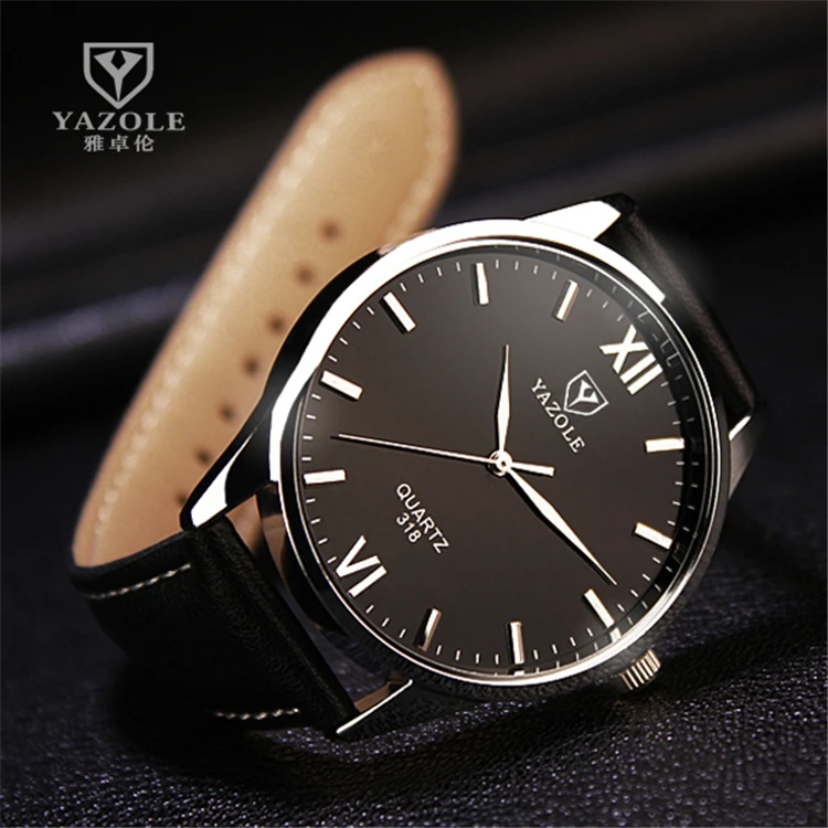 YAZOLE 318 Wrist Watch Men Brand Luxury Famous Wristwatch Male Clock Quartz Watch Hodinky Quartz watch Relogio Masculino