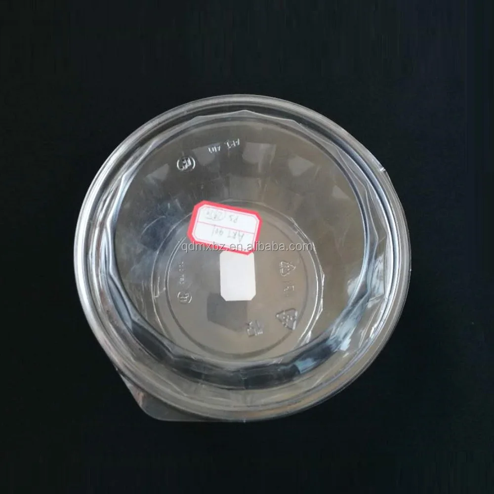 OPS Material ClearSeal Hinged Lid Plastic Clamshell Container for Hamburger,Salad, Slices of pie Packaging