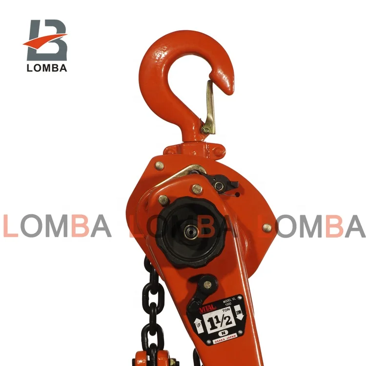 Good Quality 6 Ton Lever Block Chain Hoist Kawasaki hand pulley for construction tools