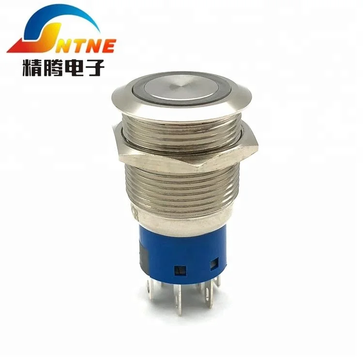 JT-19B-P1Z-ERGB3.7V-N Металл кнопочный переключатель