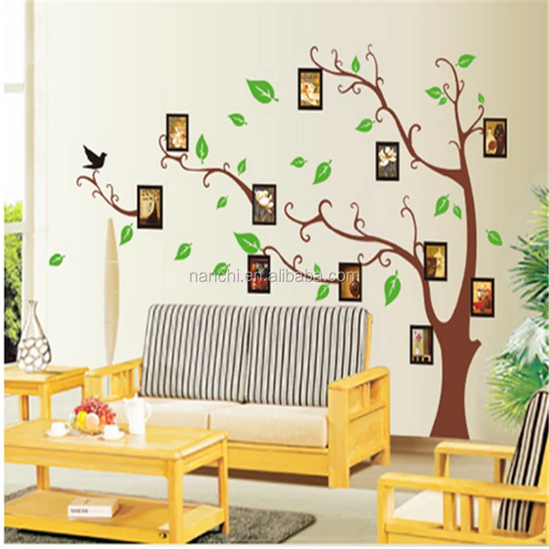 Big Tree photo kids Removable vinyl wall stickers for kids rooms home decor decals WaLL mural stickers on the wall 120*170cm