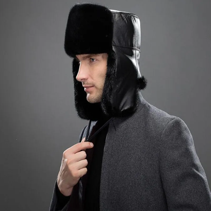 Custom winter mink fur hat