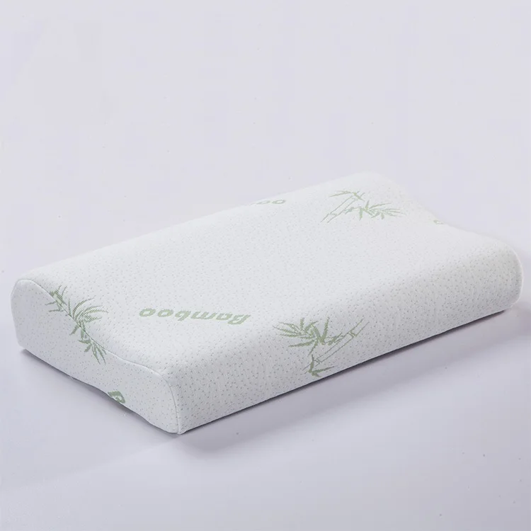
contour slow rebound sponge pillow -Comfortable memory foam pillow-wave shape protection neck Anti Snoring bamboo pillow case 