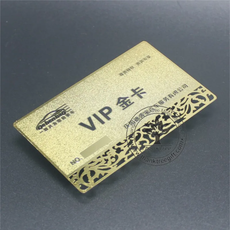 
Thanktree cheap custom gold plated metal nameplate with black letter printing 
