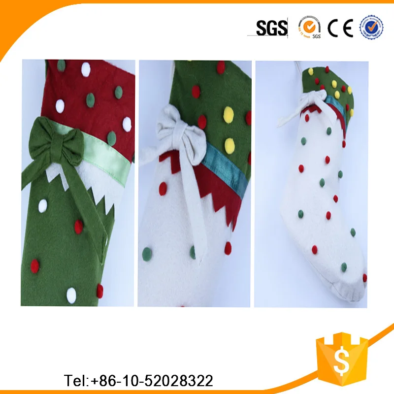Оптовые рождественские товары, рождественские носки, милые рождественские бархатные подарочные носки, красивые рождественские чулки для украшения дома