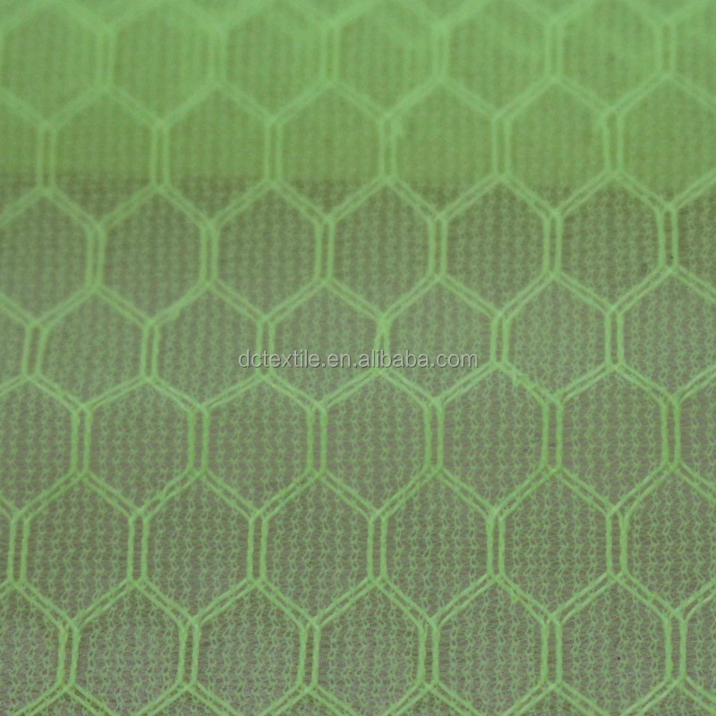100% Poly Thin Strong Durable Honeycomb Warp Knitting Mesh Fabric for Shoes storage laundry bag fabric