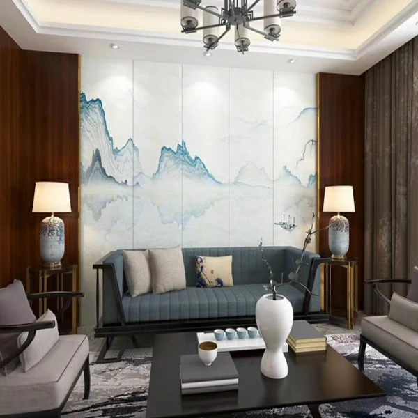 OEM популярный новый стиль high gloss 3d конструкции ПВХ панели для фоне стены