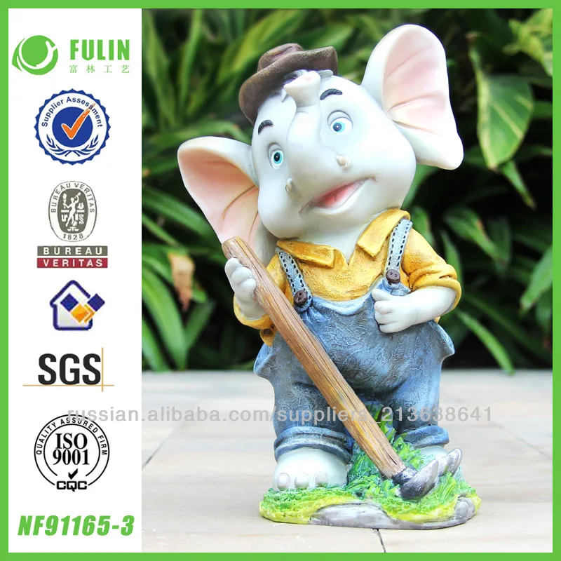 инновации, ручной работы polyresin слона satue