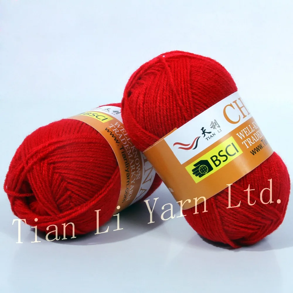 
100 Acrylic Yarn Hand Knitting Yarn 
