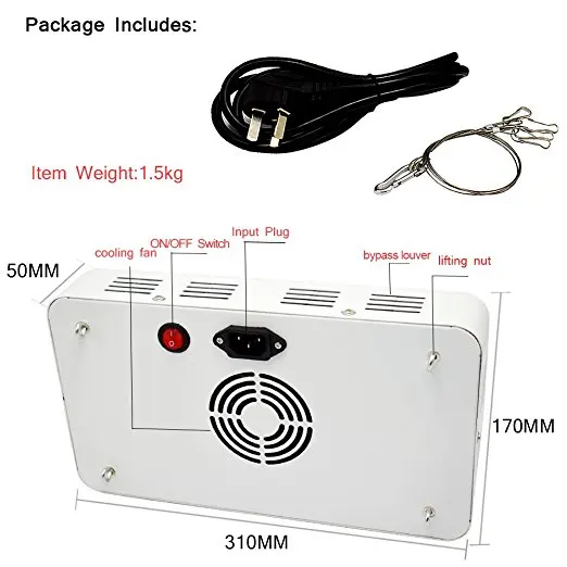 Оптическая линза-серия 1000 Вт, полный спектр, светодиодная лампа для выращивания растений в помещении, овощей и цветов