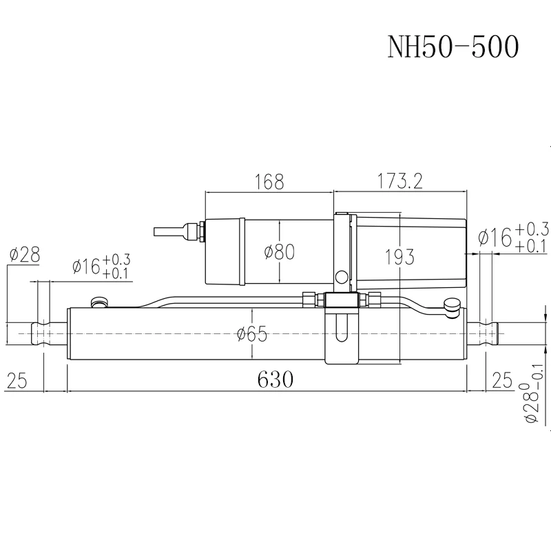 3.2 Tonnes Heavy Electric Hydraulic Pushing Bar Large Thrust 24V48V Push Pull Up and Down