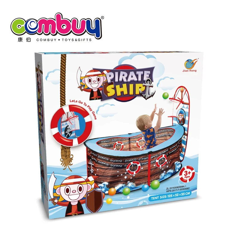 Newest Product Pirate Ship Set Ball Game Children Indoor Tent