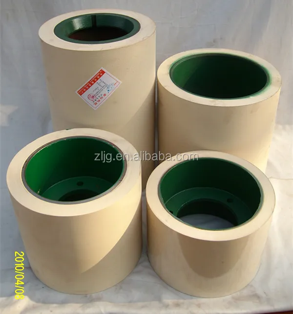 NBR white rice rubber roller for rice hulling machine with iron drum