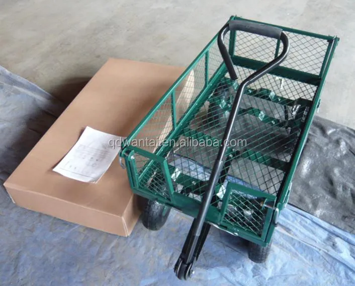 300kgs Utility Canvas Mesh Steel Garden Tool Garden Carts
