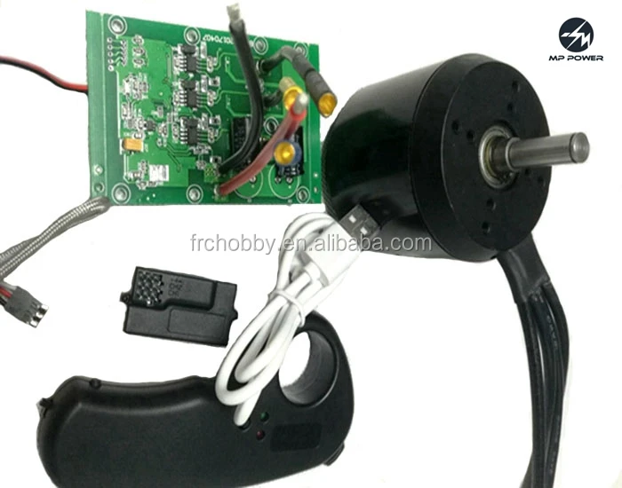 6374 bldc двигателей и 6s-12s 50A контроллер и 2,4g пульт дистанционного управления для электрического скейтборда