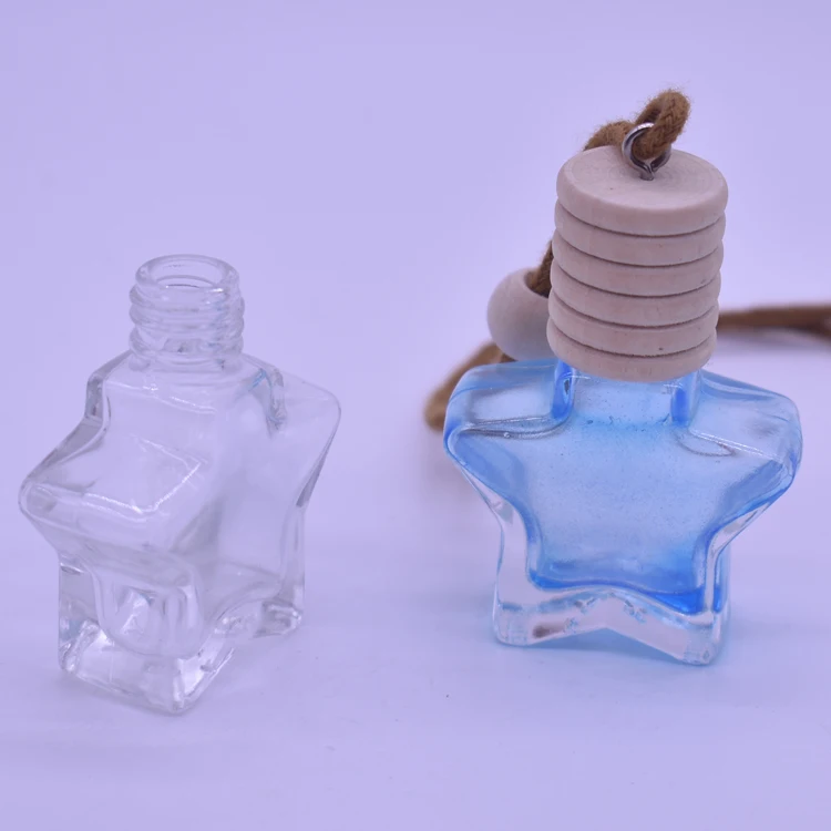 beautiful design star shape car perfume bottle for air fresheners use Manufacturers