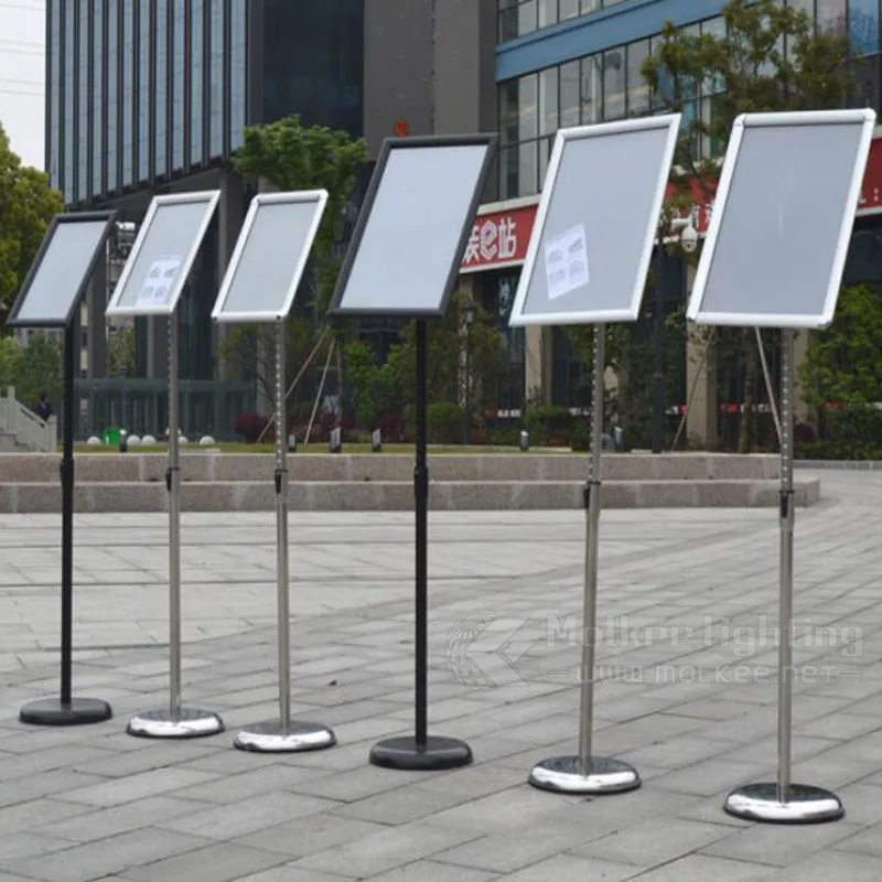 Wholesale price A4, A3, A2 size snap poster stand sign for menu display