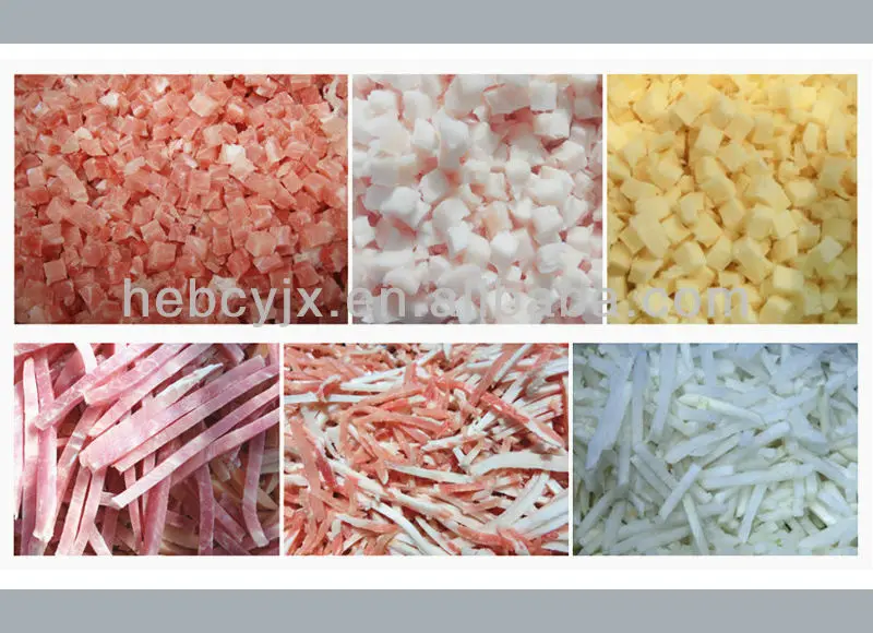 Хорошая цена завода замороженное мясо полосы cube ломтик резак, мясо, отрезая, мяса Куба машина