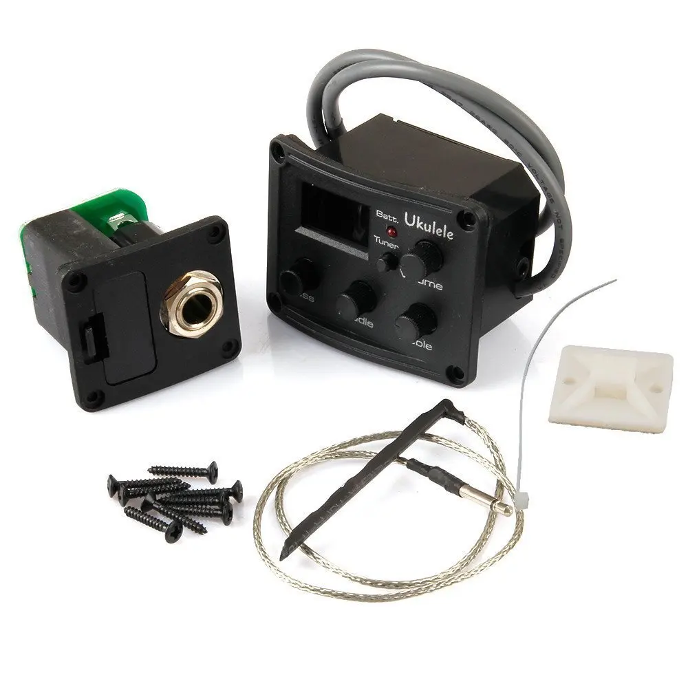 Цена по прейскуранту завода, оптом, миниатюрная гитара укулеле-тюнер эквалайзер Пикап UK-300T