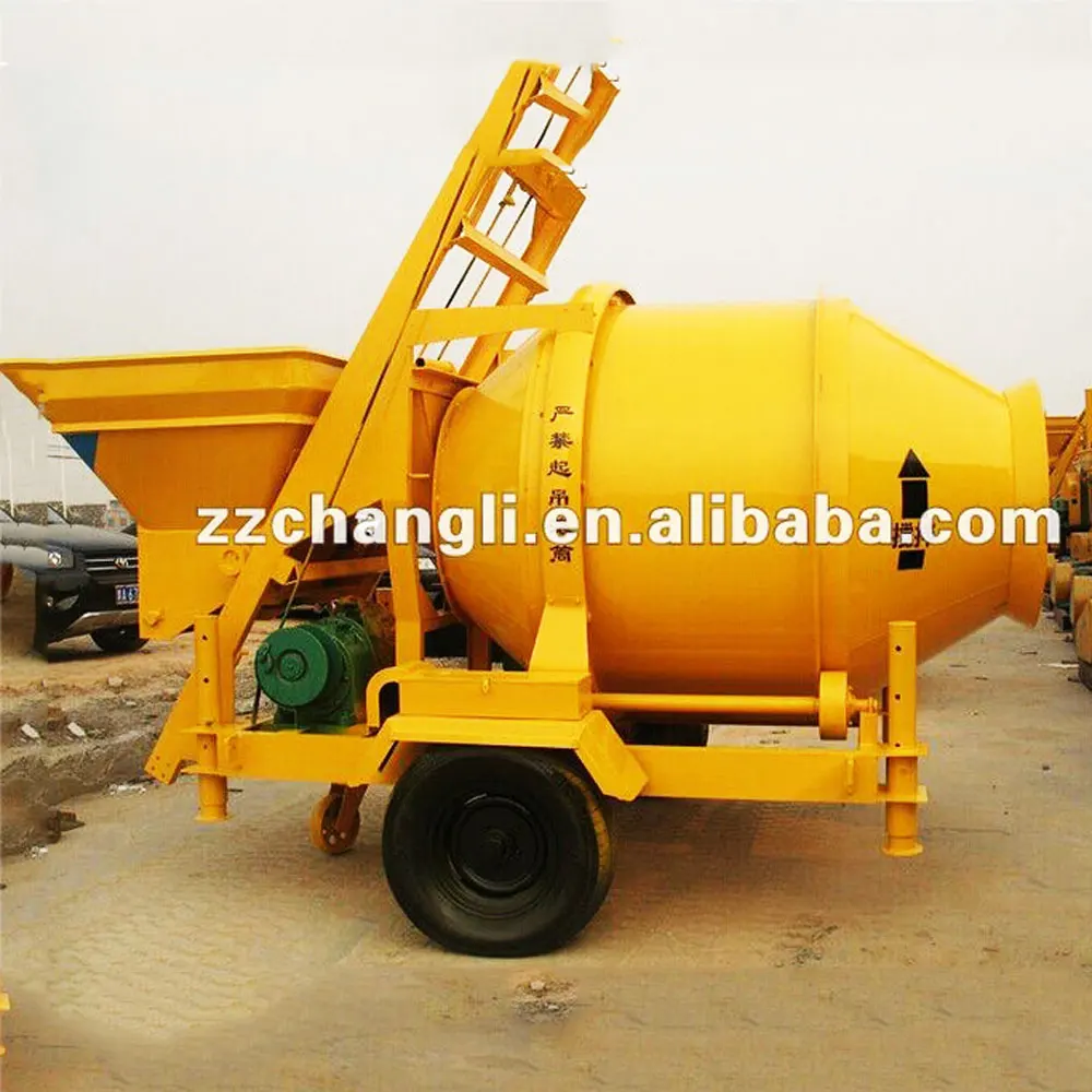 JZC350 diesel engine self loading mobile concrete mixer for sale