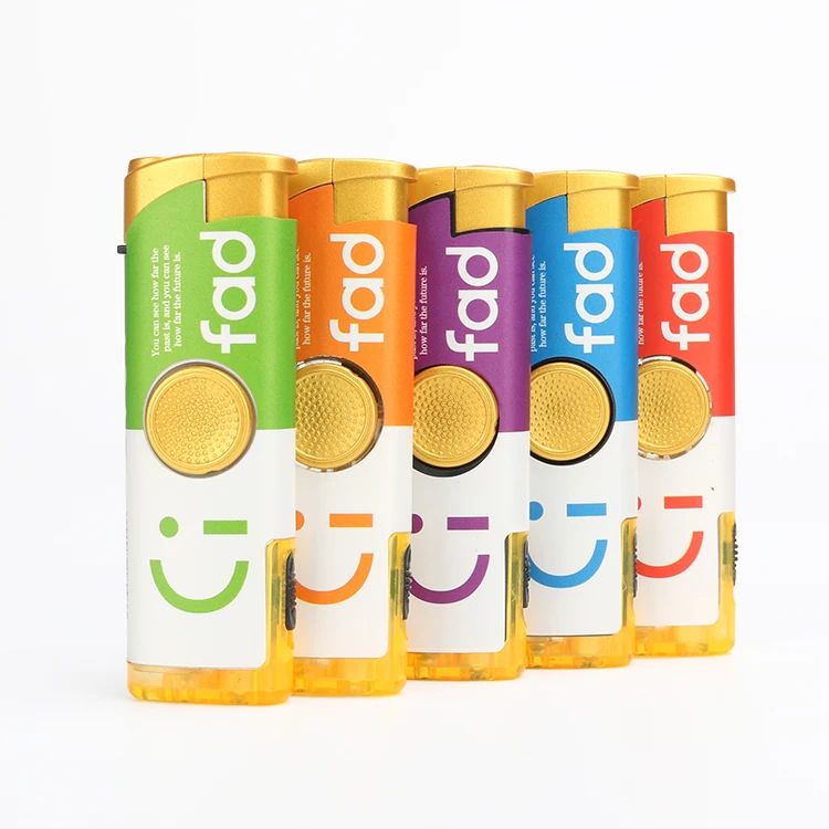 cheap price windproof finger spinning top refillable electronic flash light lighter