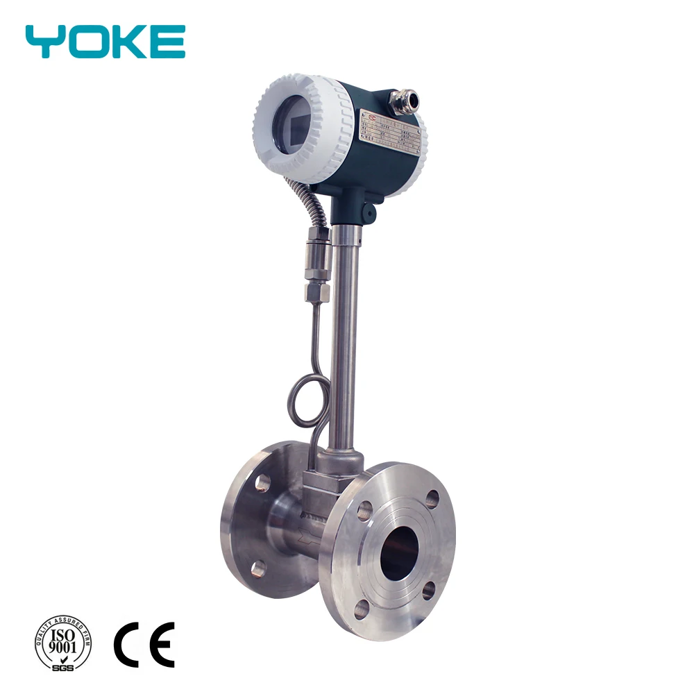 
steam vortex flow meter propane gas flow meter r with temperature and pressure compensation 