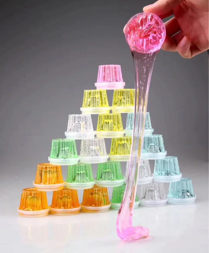 Fun slime kit Transparent jelly colorful Slime 6 colors diy slime