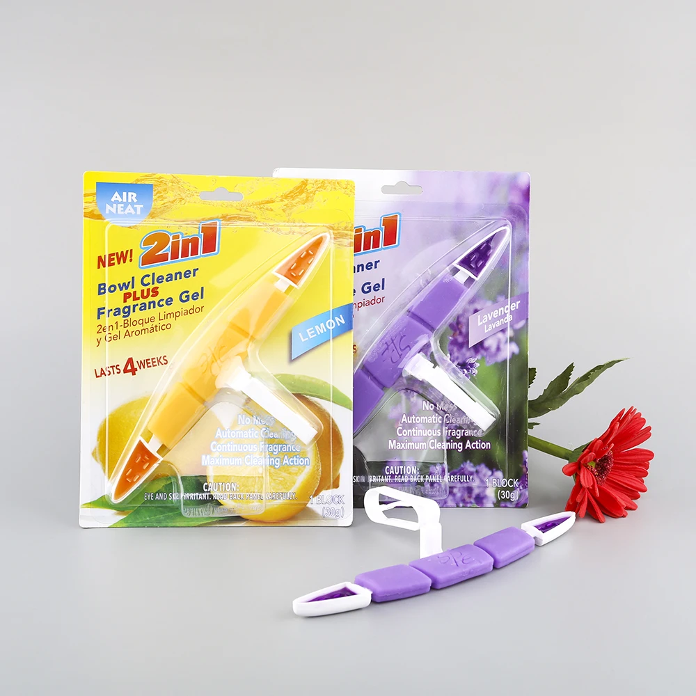 Automatic hanging toilet bowl cleaner for hard water stains